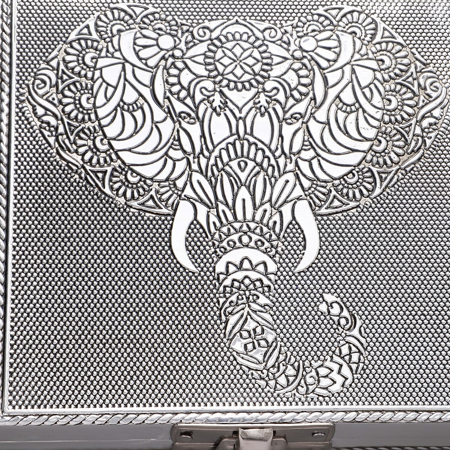 Set of 3 -  Handcrafted Eelephant Embossed Vintage Storage Box 7699849 8