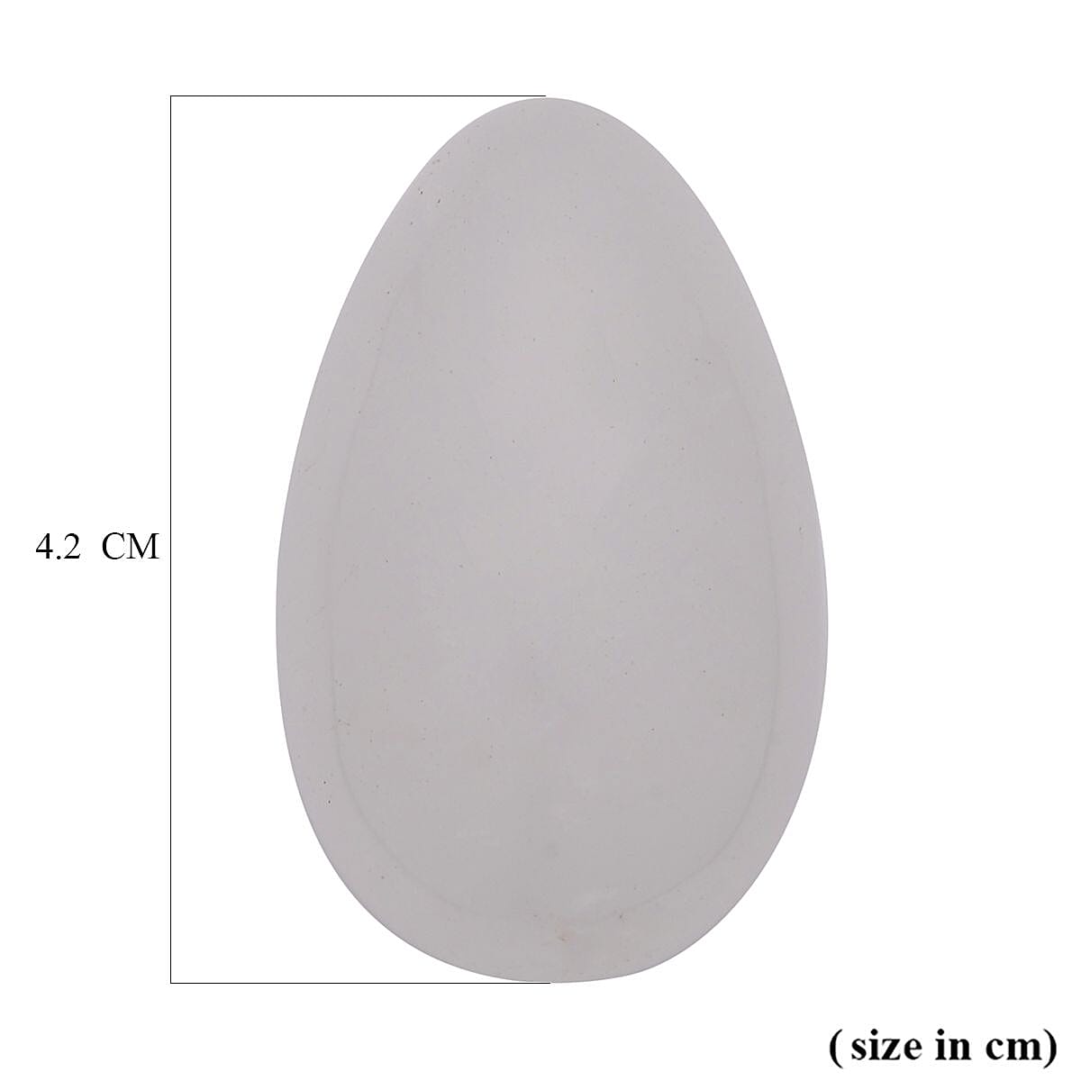 Egg Shape White Quartz Free Figurine (Size 4x3 Cm) 175 Ct. 7170354 3