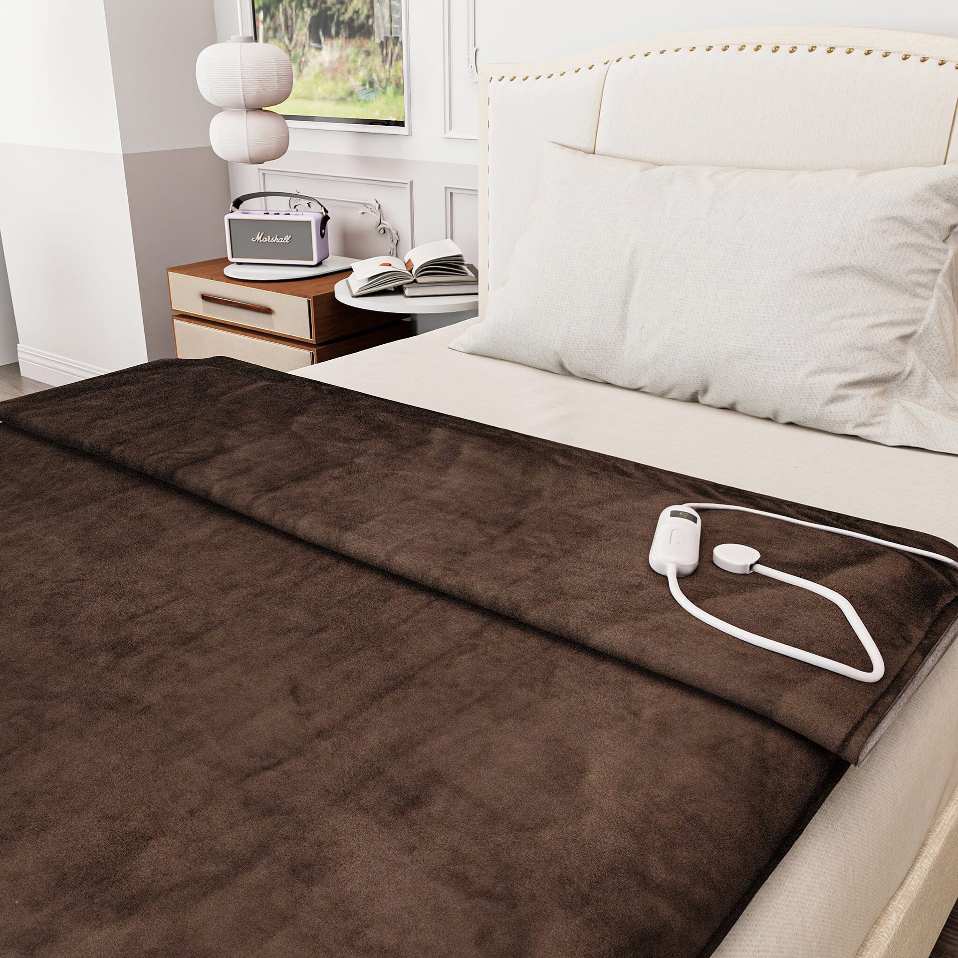 Electric Heated Double Layer Sherpa Blanket 7819309 4