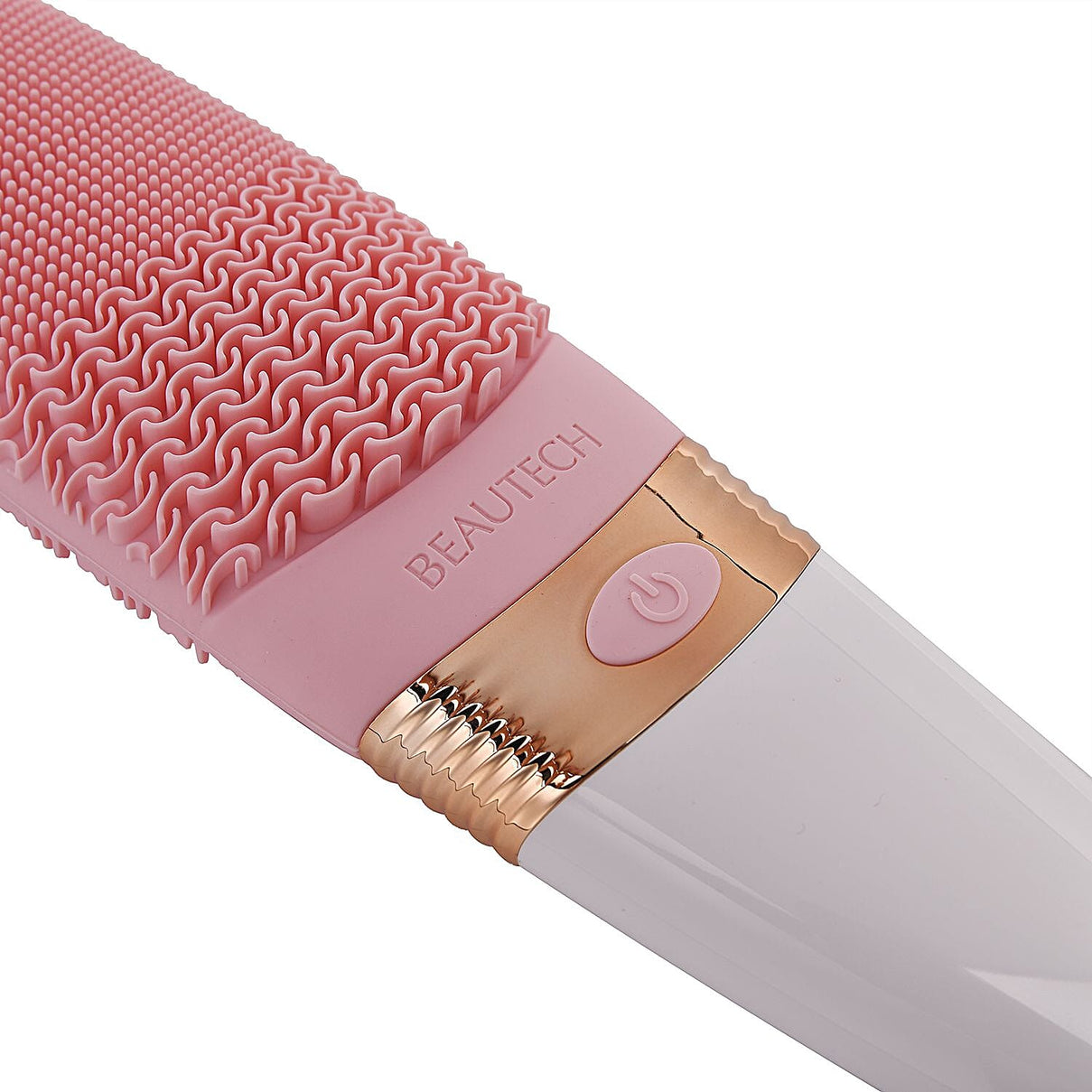 Electric Rotating Vibration Long Handle Silicone Bath Brush (Requires 2AA Batteries,Not Inc.) - Pink 7153274 4