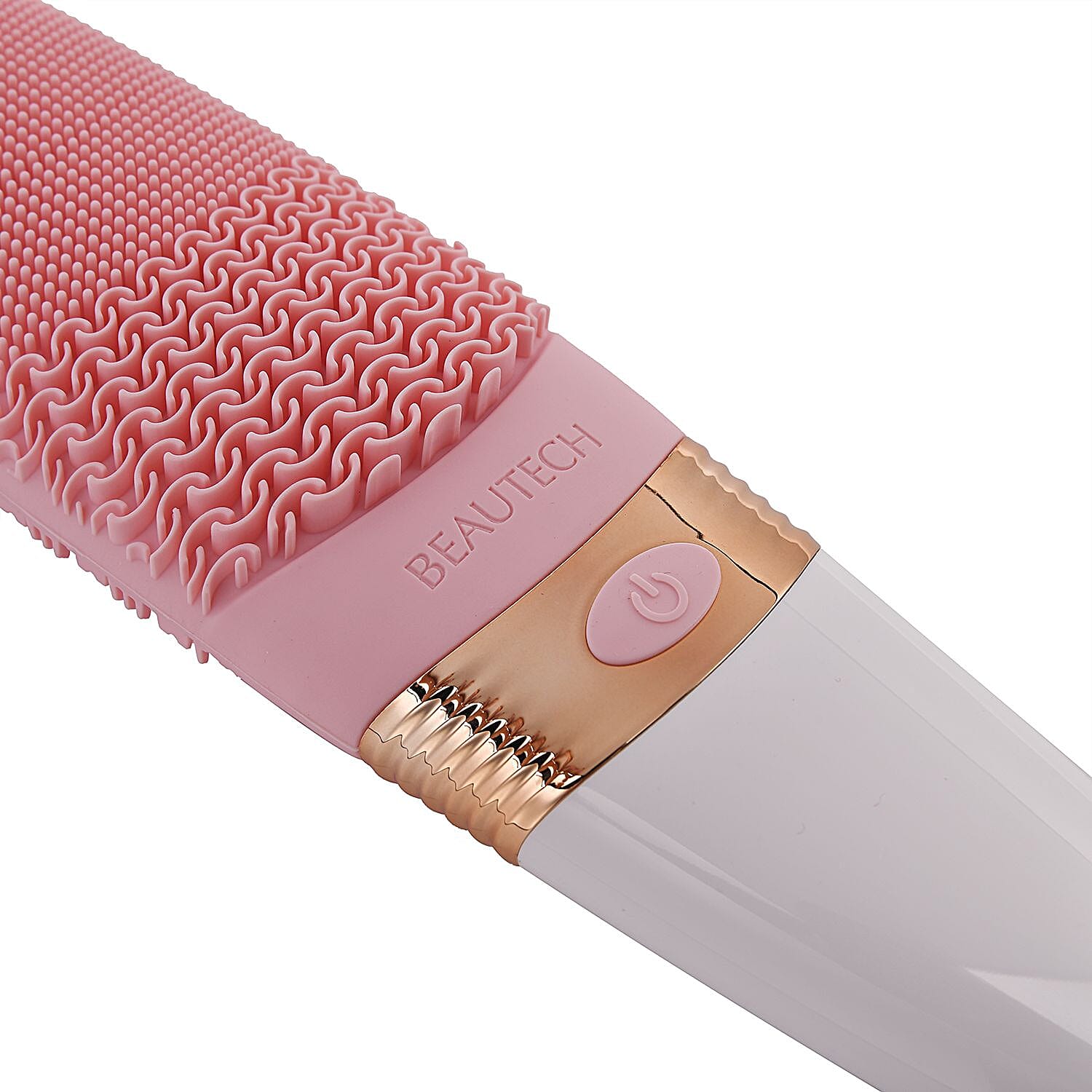 Electric Rotating Vibration Long Handle Silicone Bath Brush (Requires 2AA Batteries,Not Inc.) - Pink 7153274 4