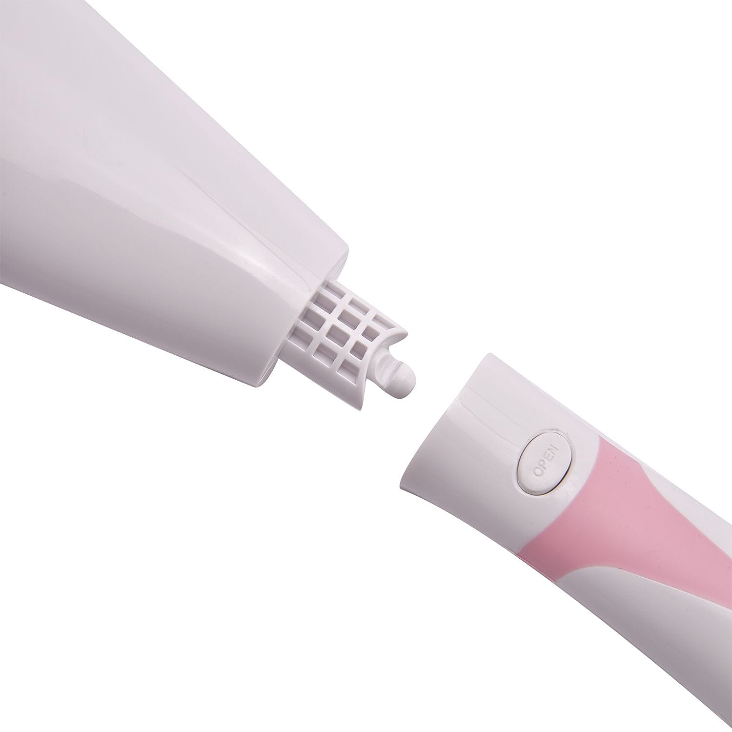 Electric Rotating Vibration Long Handle Silicone Bath Brush (Requires 2AA Batteries,Not Inc.) - Pink 7153274 7