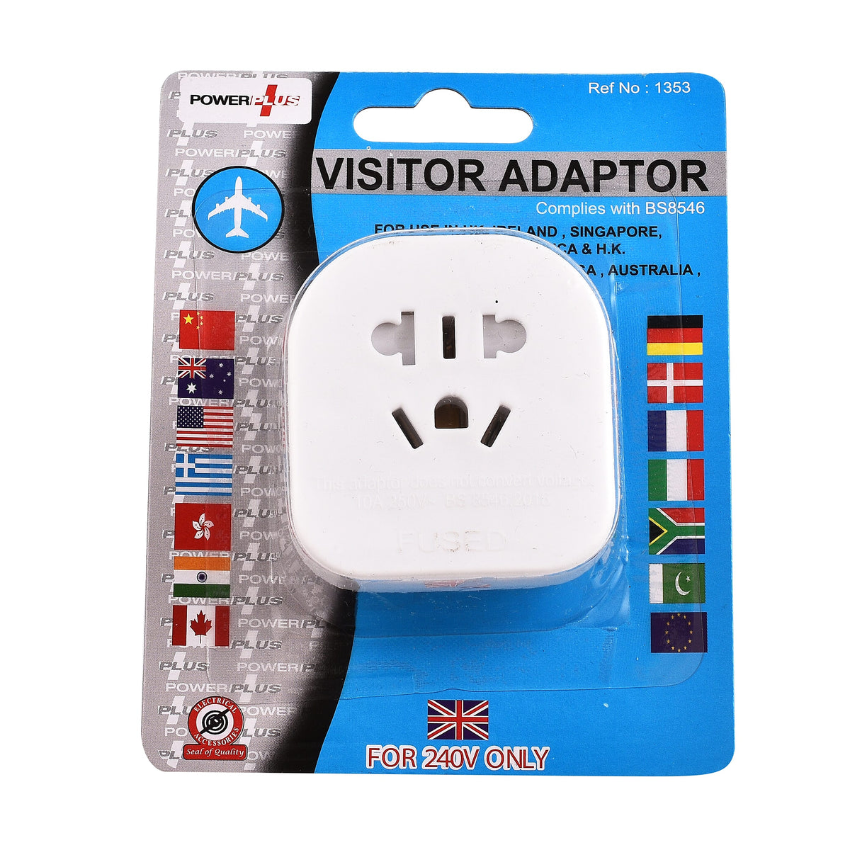 PowerPlus: Electrical US Tourist Adapter 7080583 0