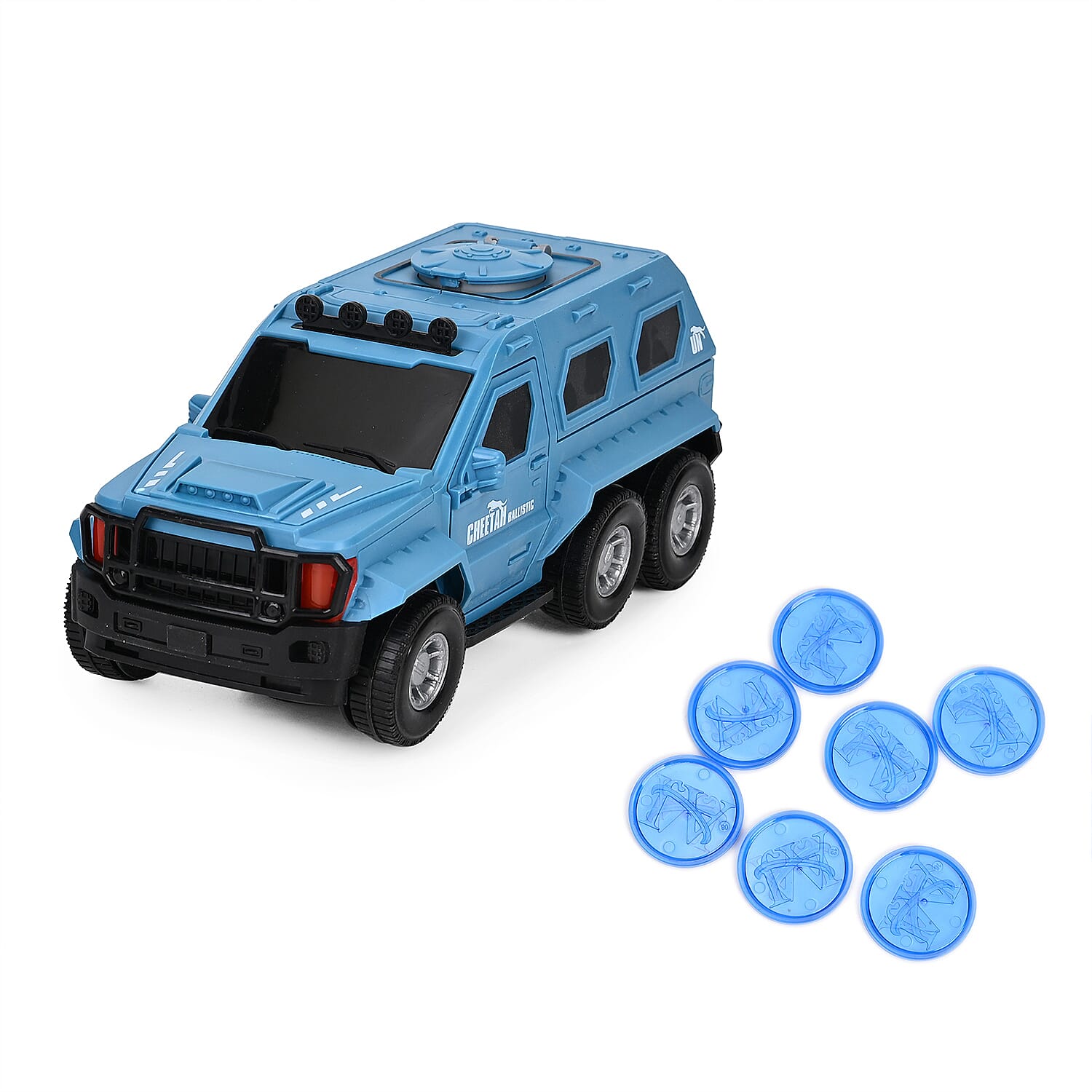 Electronic Light Music Army Truck - Blue 7843676 0