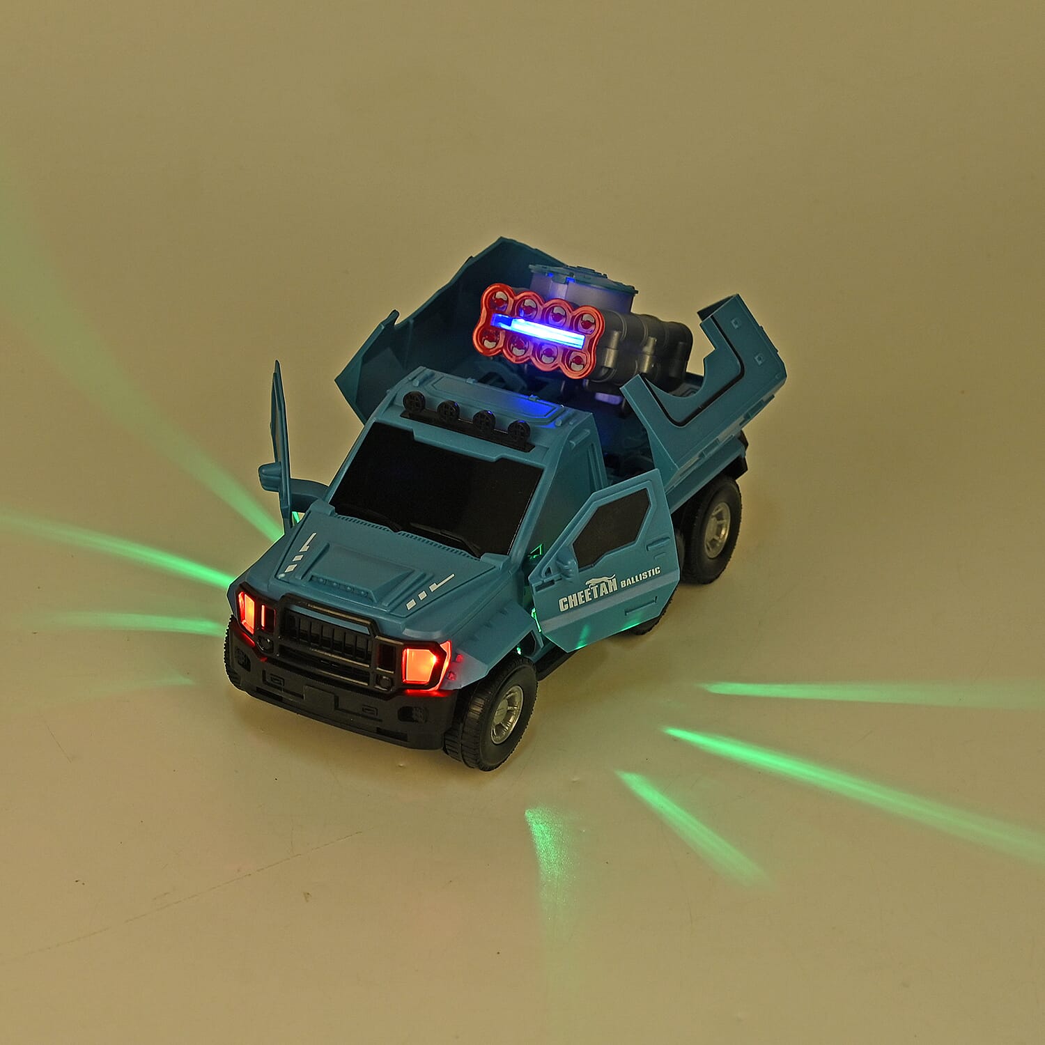 Electronic Light Music Army Truck - Blue 7843676 1