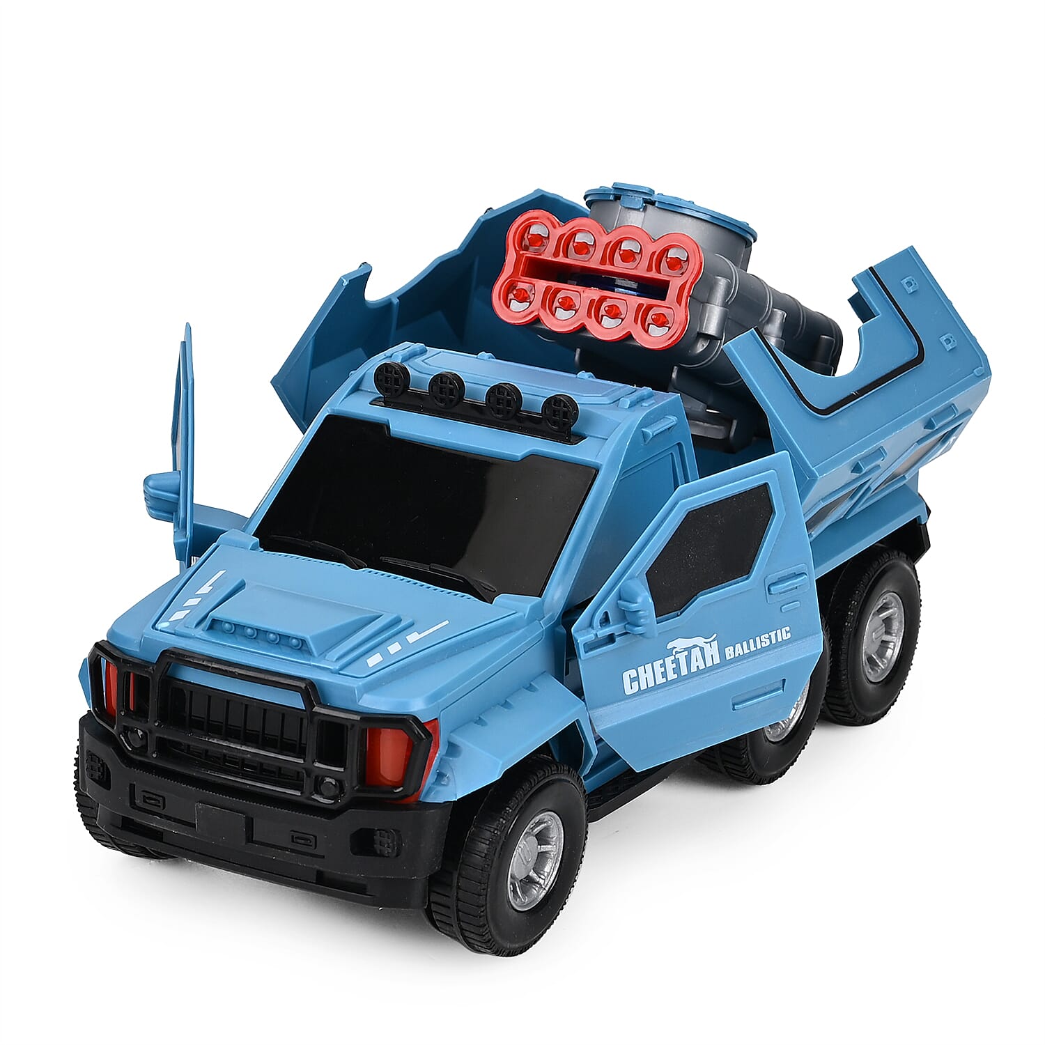 Electronic Light Music Army Truck - Blue 7843676 5