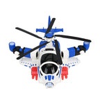 Electronic Light Music Fighter Plane - Blue