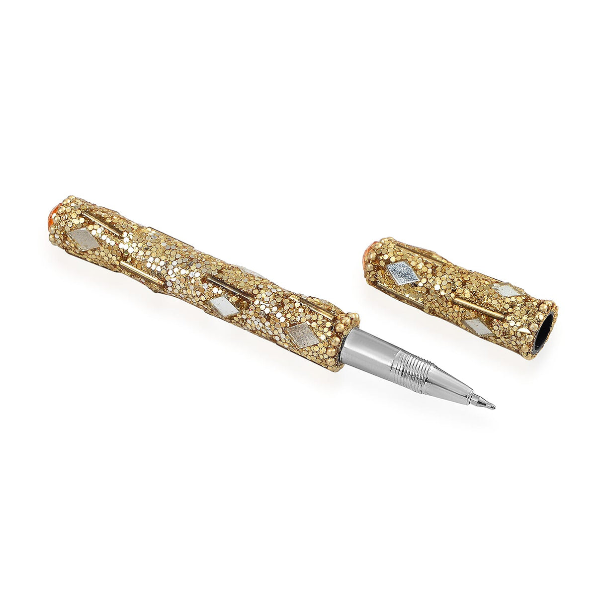 LIVMORE Elegant 7-Piece Beaded Stationery Set - 1 Beaded Box, 1 Diary, 5 Beaded Pens 8240808 7