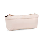 Elegant Hobo Bag with Front Lock and Pouch Set - Off White