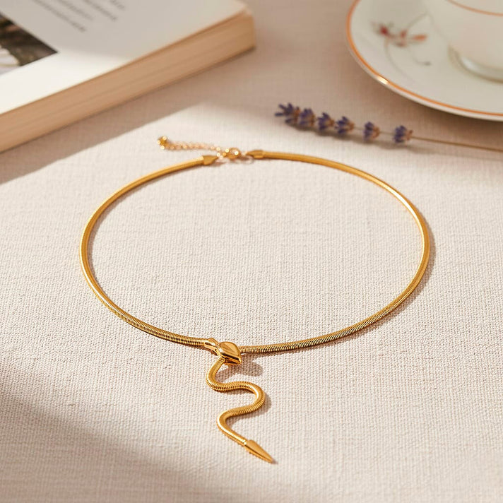 Designer inspired - Serpent  Necklace (Size - 24.50) 8272566 2