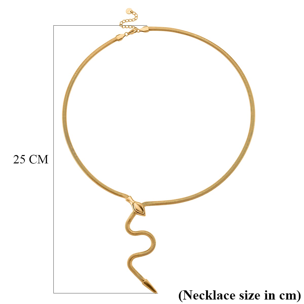 Designer inspired - Serpent  Necklace (Size - 24.50) V32513120 6