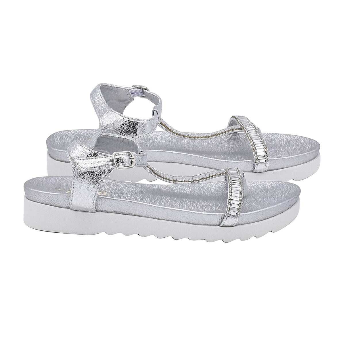 Ella Alison Toe Post Comfortable Sandal in Silver 6241449 2