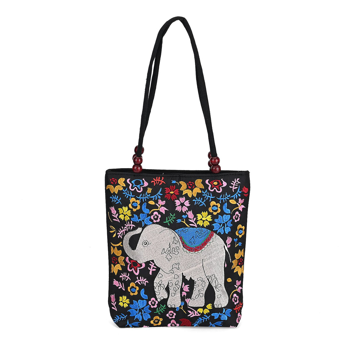 Embroidered Tote Bag (Size 29x10x31 cm) - Blue 7860543 0