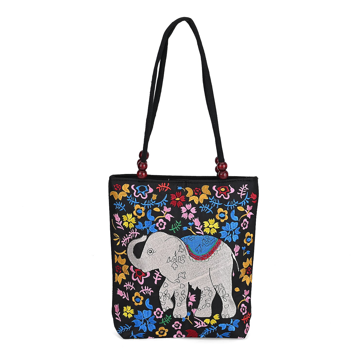 Embroidered Tote Bag (Size 29x10x31 cm) - Blue 7860543 0