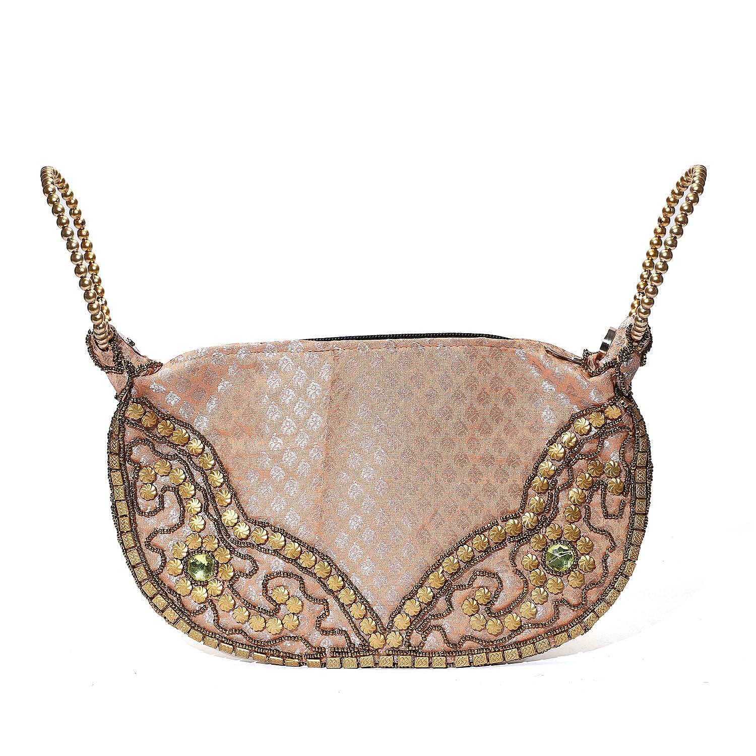 Embroidered Cosmetic and Toiletry Bag - Mint and Pink 7987340 3