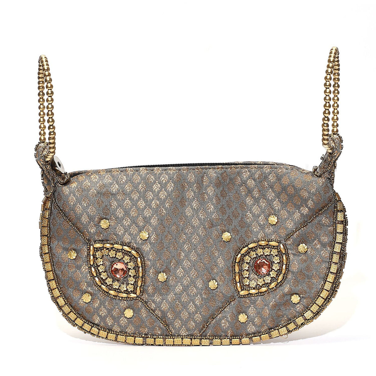 Embroidery Cosmetic and Toiletry Bag (Size 22x15x1 cm) - Silver 7987331 3
