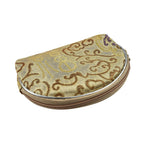 Set of 10 Multipurpose Jewellery Bags with Zipper (Size 22x14 cm) - Beige