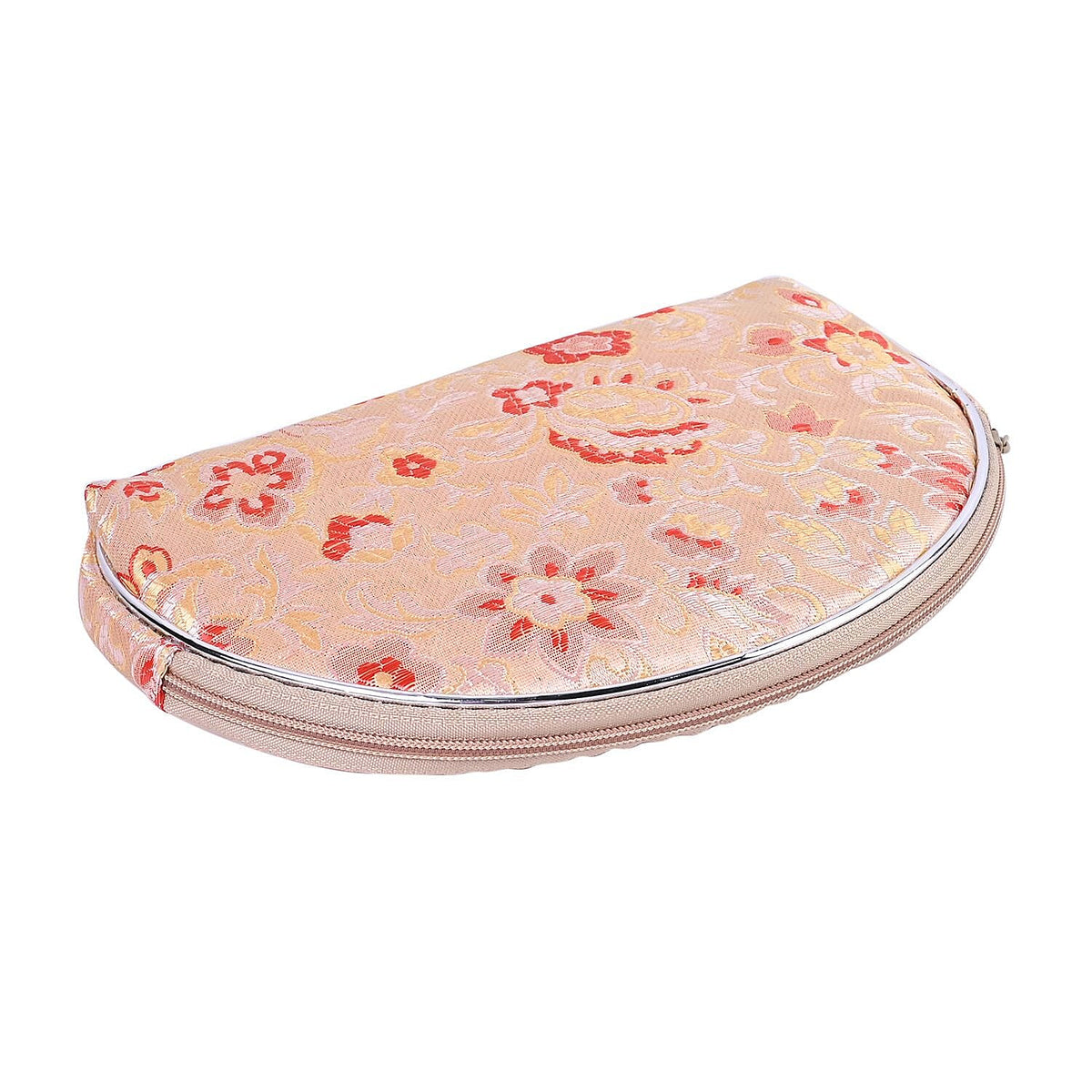 Embroidery Jewellery pouch (Size 22x14x1 in) - Cream and Green 7511669 2