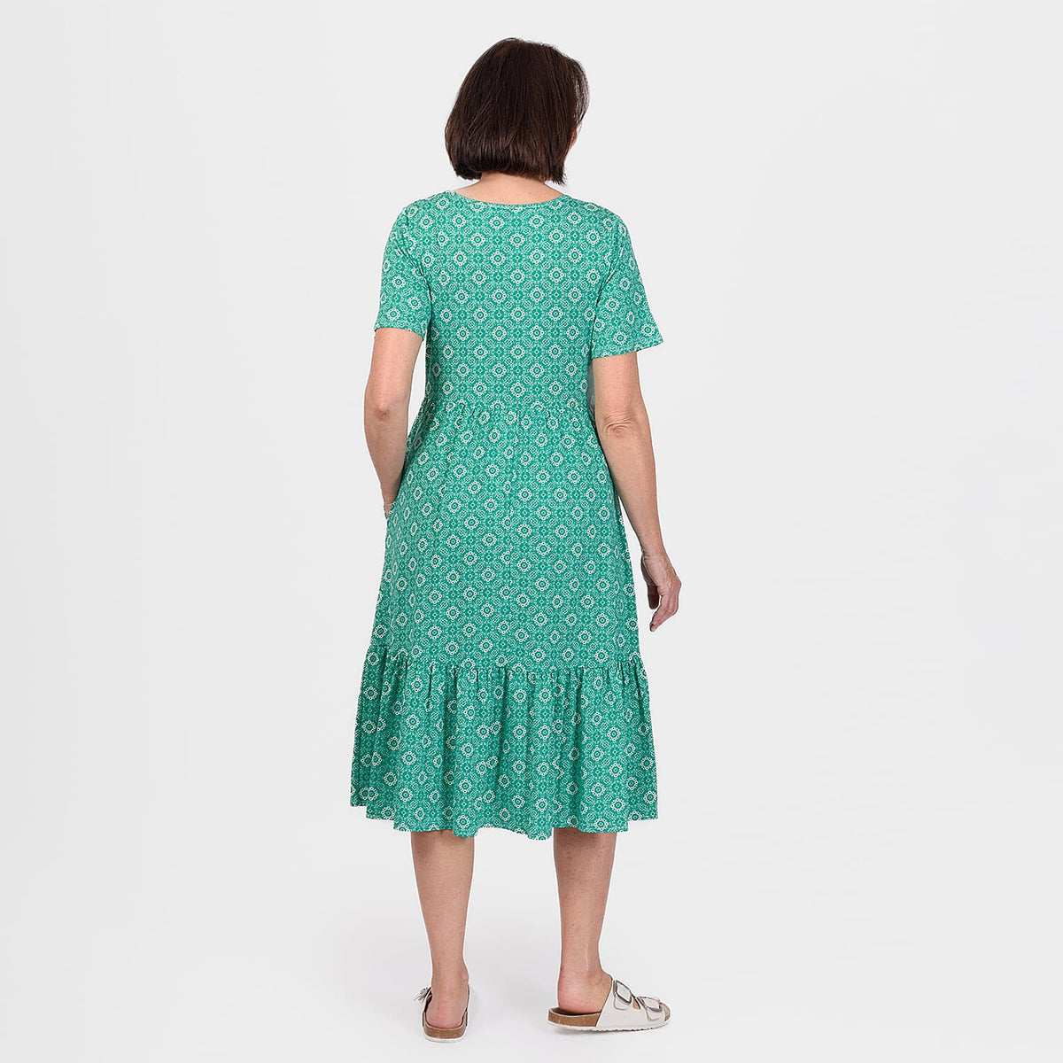 Emelia Abstract Print Midi Dress V32580190 2