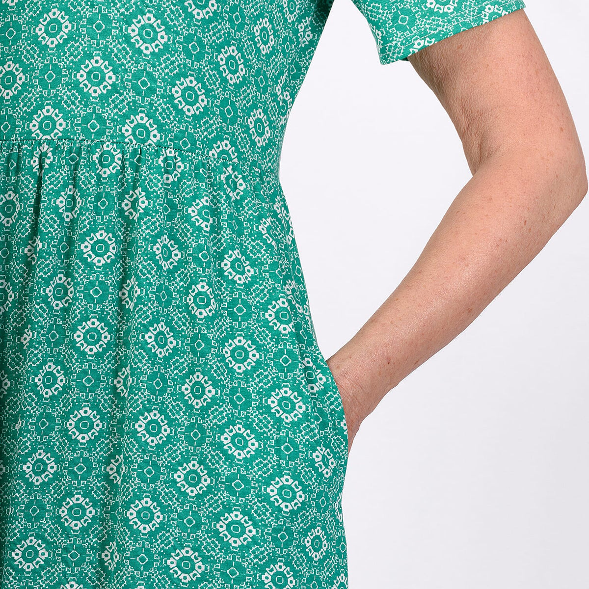 Emelia Abstract Print Midi Dress V32580190 3