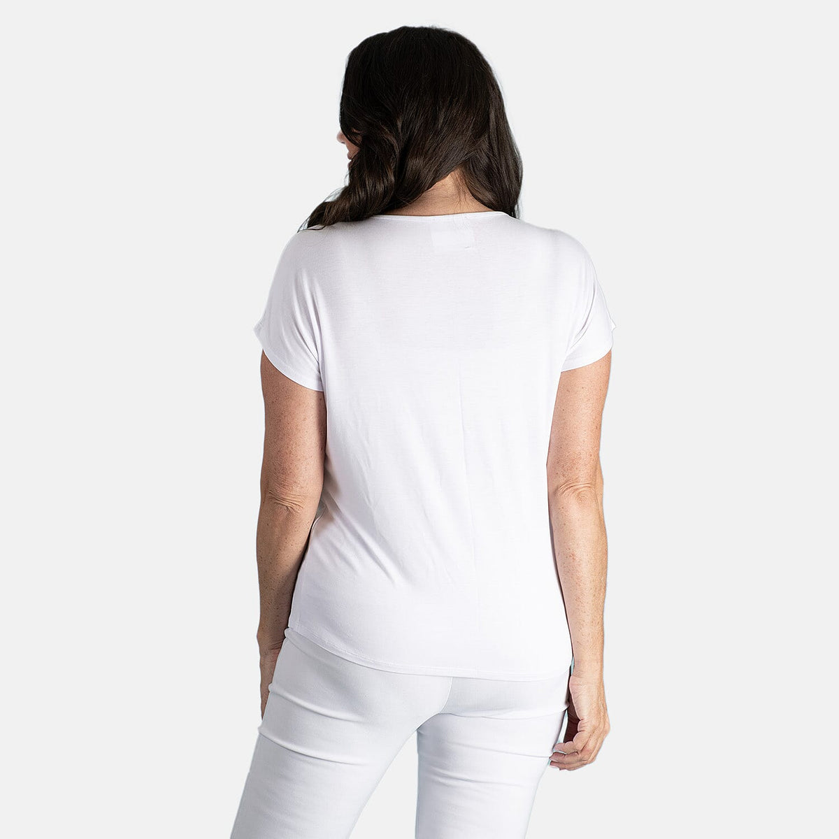 Emelia Viscose Top (Size 1x1 ) - White V32612536 2