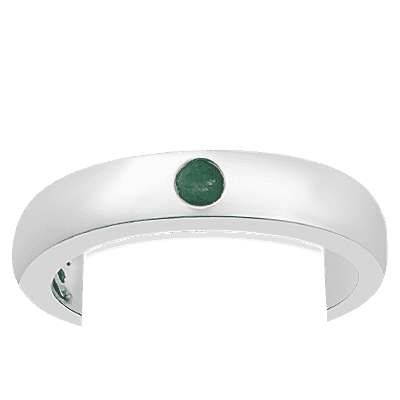 Kagem Zambian Emerald Solitaire Ring in Platinum Overlay Sterling Silver 3634514 8