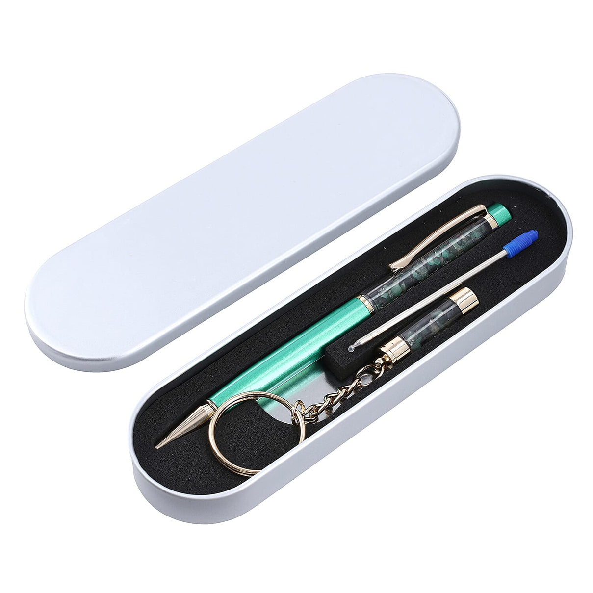 Emerald Filled Pen with Keychain and Extra Refill 7159385 0