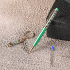 Emerald Filled Pen with Keychain and Extra Refill