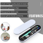 Emerald Filled Pen with Keychain and Extra Refill