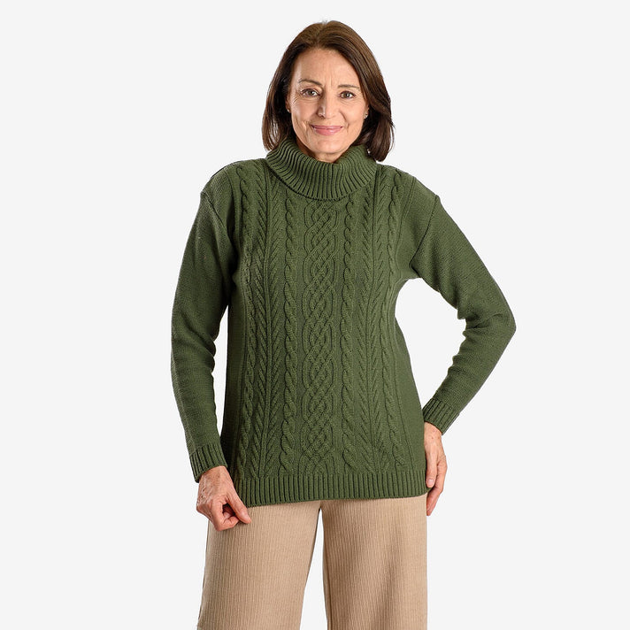 Emma Cableknit Roll Neck Jumper - L 7844943 1