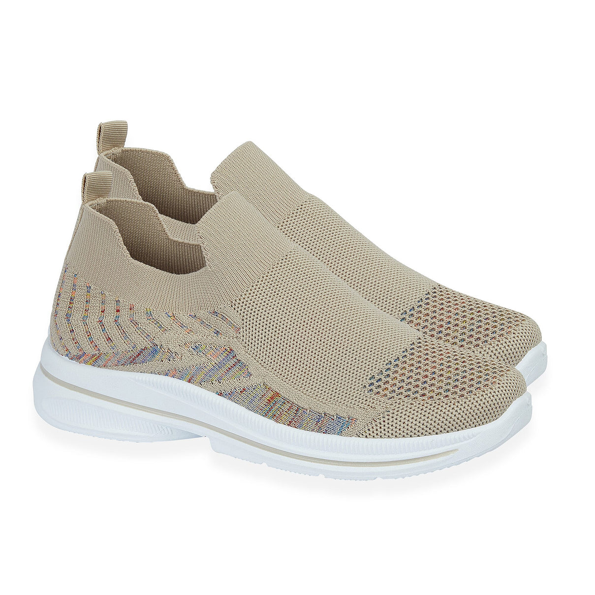 Emma Appletini Fly Knit Casual Trainer (Size 5) - Beige 8321914 0