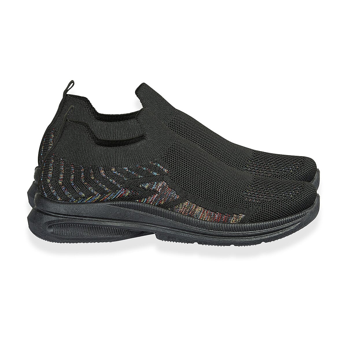 Emma Appletini Fly Knit Casual Trainer (Size 6) - Black 8321906 1