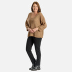 EMMA Cabel Knit Jumper (Size - 16 to 22) - Taupe