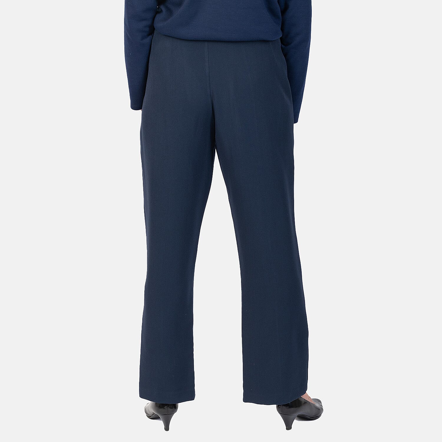 Emma Ladies Wide Leg Trousers - Navy 7925976 3