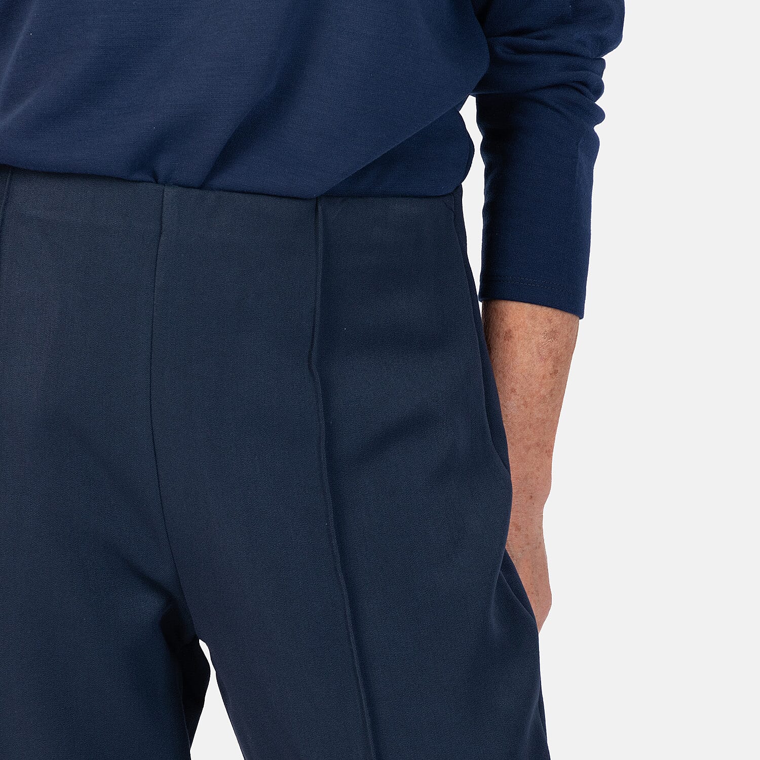 Emma Ladies Wide Leg Trousers - Navy 7925976 4