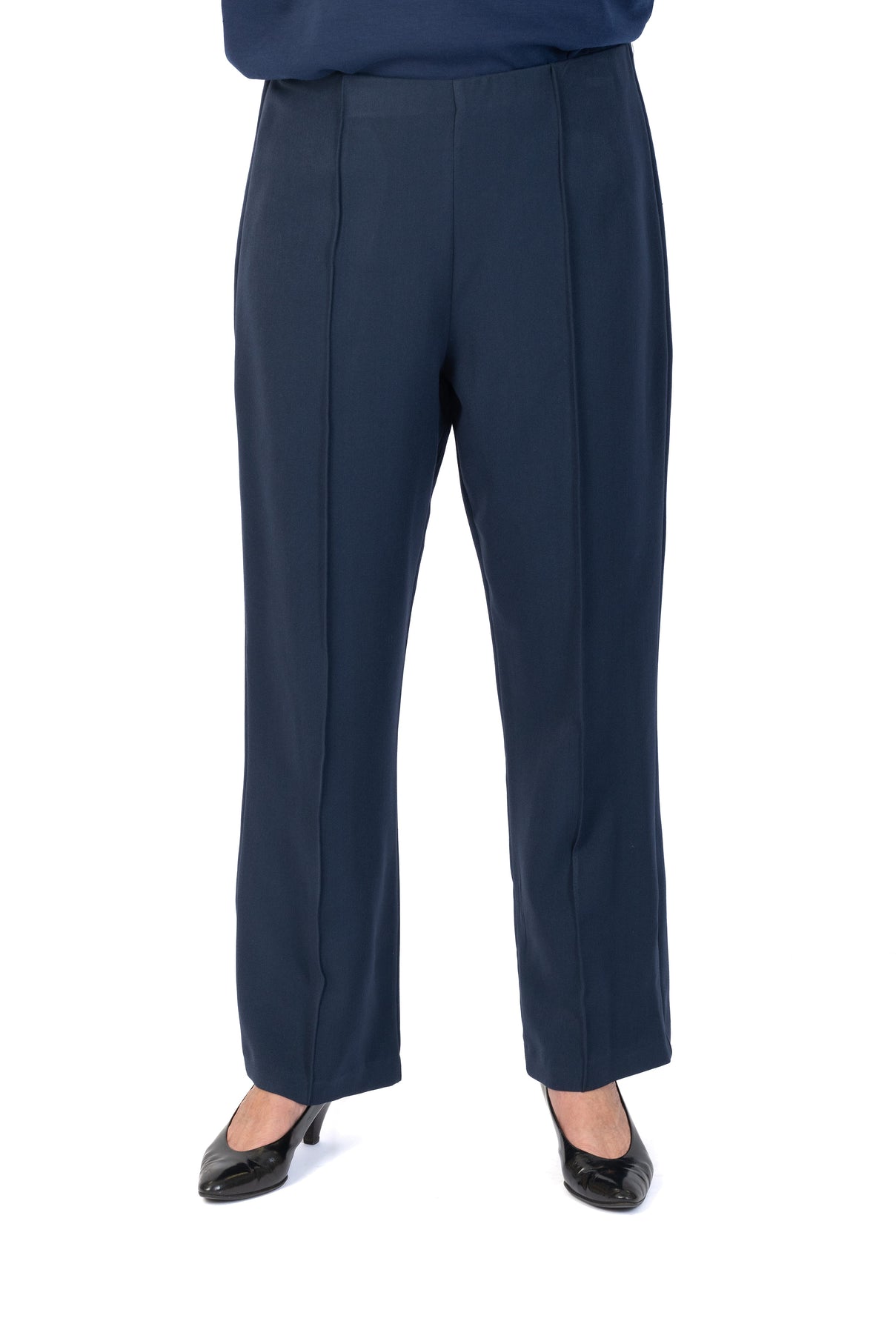 Emma Ladies Wide Leg Trousers - Navy 7925976 6