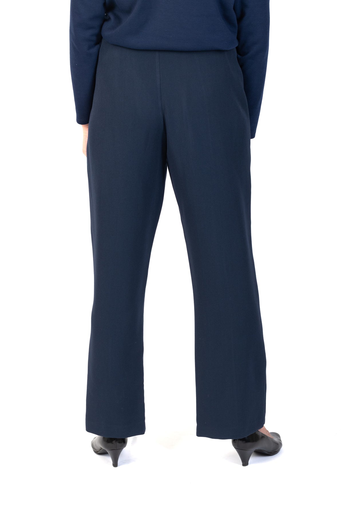 Emma Ladies Wide Leg Trousers - Navy 7925976 8
