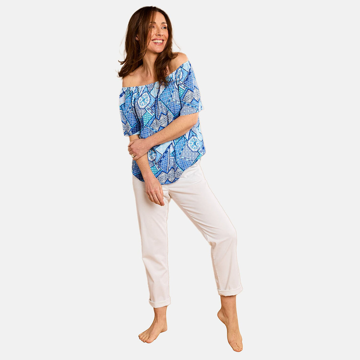 Emreco Off-Shoulder Printed Top 7805714 2