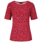 Emreco Abstract Print Tee Top (Size 10) - Red