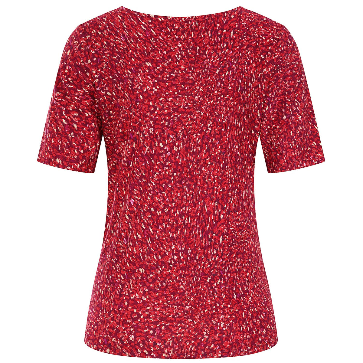 Emreco Abstract Print Tee Top (Size 10) - Red 8097574 2