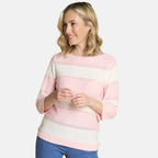 Emreco Acrylic Stripe Jumper (Size - 16 to 18) - Pink