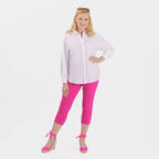 Emreco Crop Stretch Bengaline with Back Pockets (Size 16) - Cerise