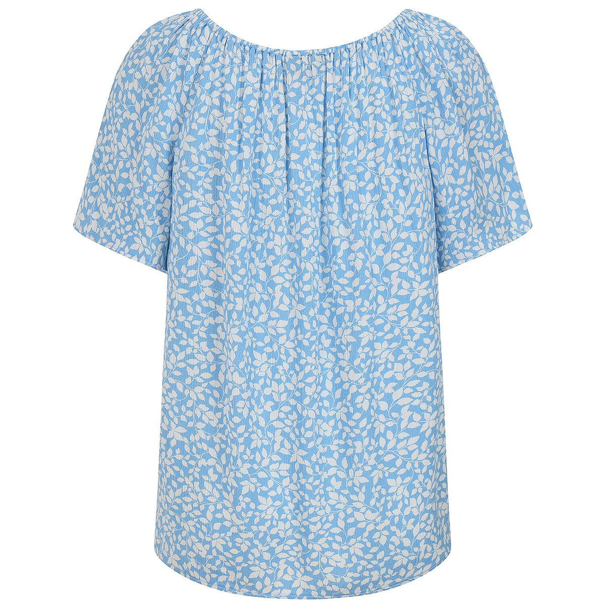 Emreco Womens Floral Print Short Sleeve Off-Shoulder Top (Size 16) V32527073 2
