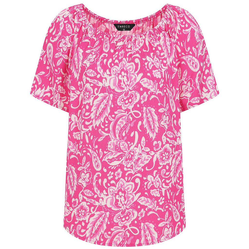 Emreco CRINKLE Knitted Top - Pink