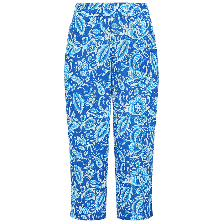 EMRECO Floral Paisley Print Lightweight Crinkle Wide Leg Culottes 7973298 1
