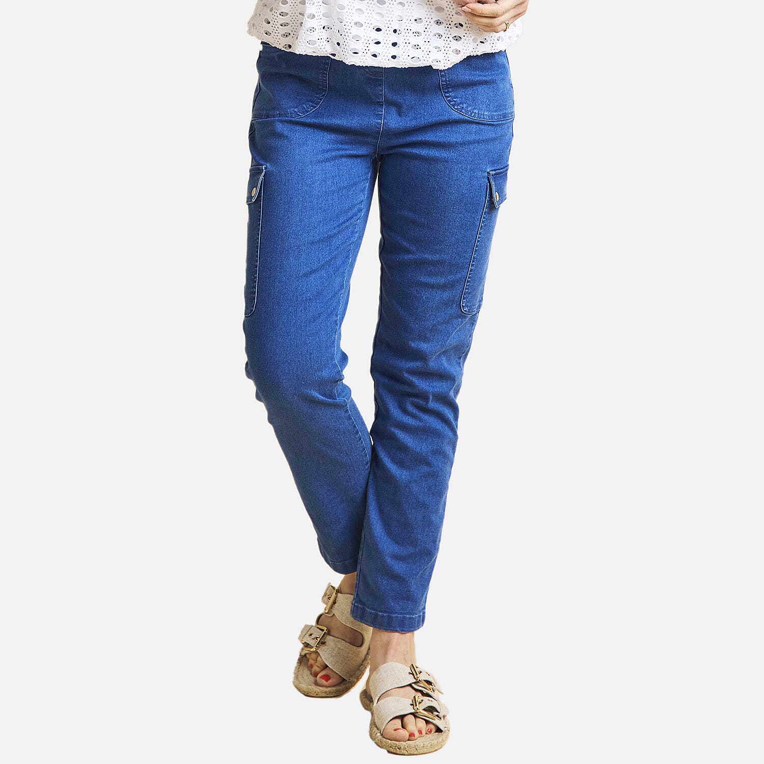 Emreco Comfort Stretch Denim Cargo Trousers 7973272 3