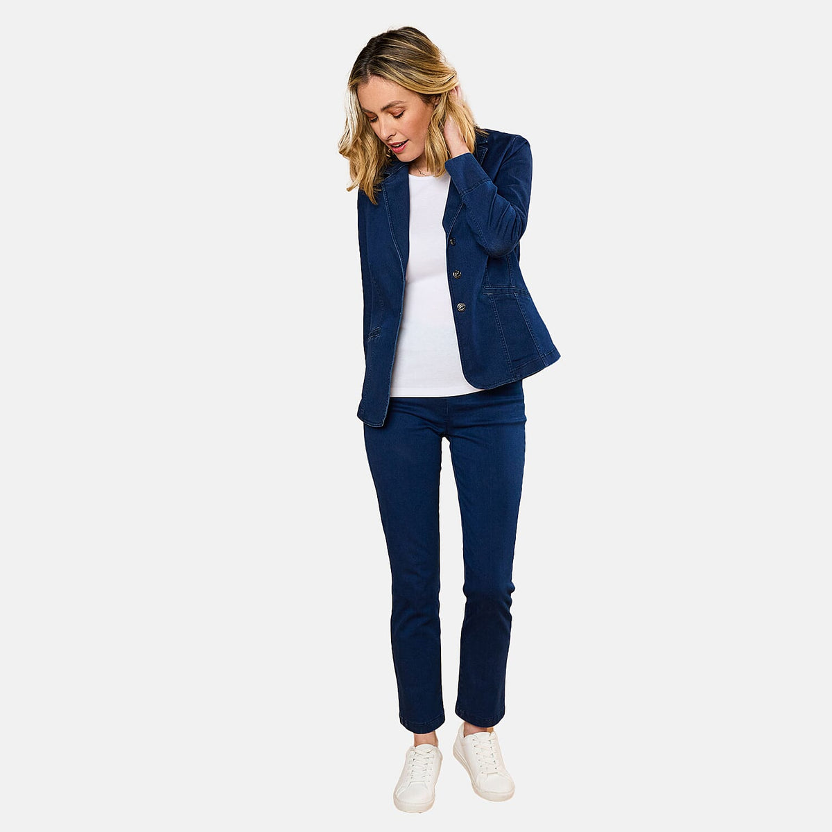Emreco Cotton Blazer (Size 10) - Denim Blue 7762994 1