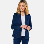 Emreco Cotton Blazer (Size 18) - Denim Blue