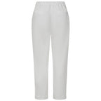 Emreco Cotton Elastic Back Turn Up Chino (Size 10) - White