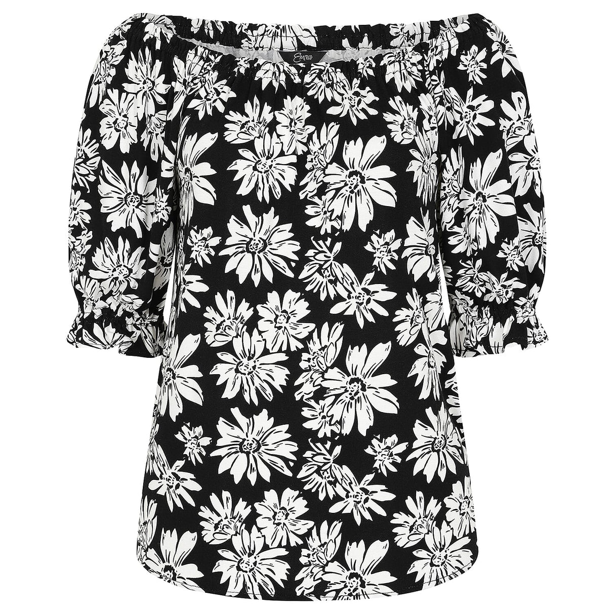 Emreco Frill Sleeve Floral Top 7805020 5